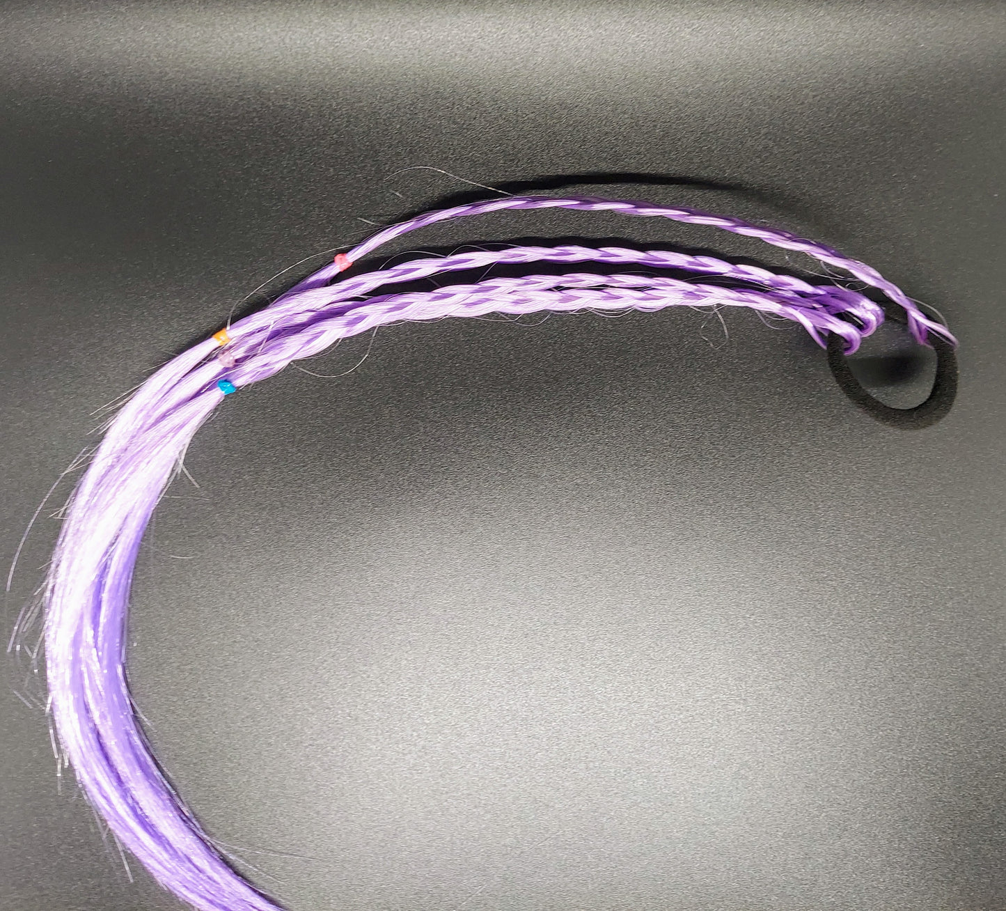 #SmileyMiley purple ponytail